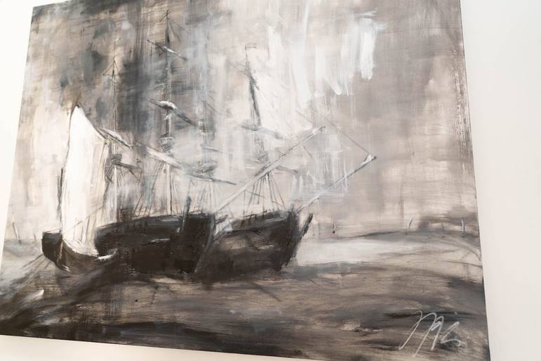 Original Ship Painting by Tomoya Nakano