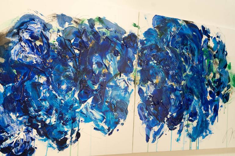 Original Abstract Floral Painting by Tomoya Nakano