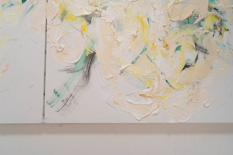 Original Abstract Floral Painting by Tomoya Nakano