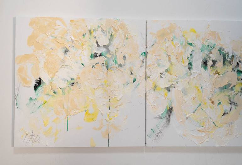 Original Abstract Floral Painting by Tomoya Nakano