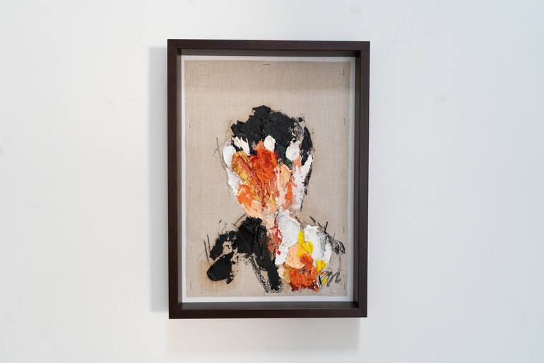Original Abstract People Painting by Tomoya Nakano