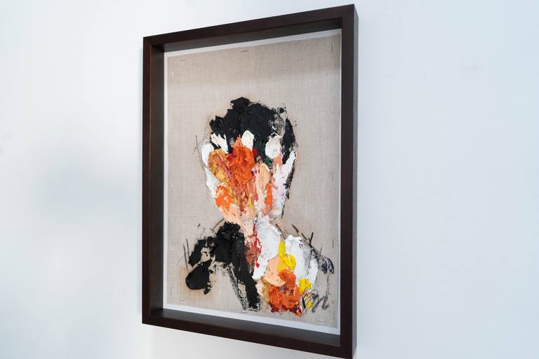 Original Abstract People Painting by Tomoya Nakano