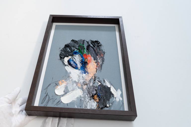 Original Abstract People Painting by Tomoya Nakano