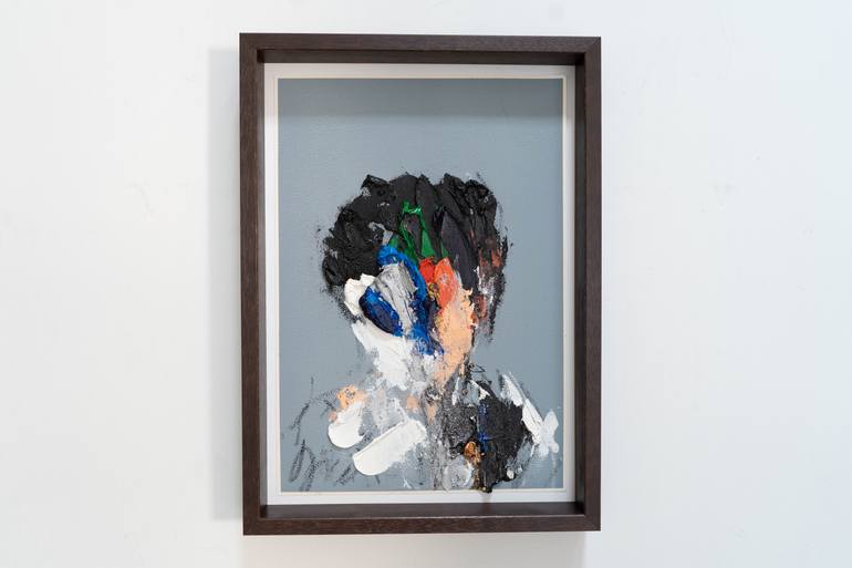 Original Abstract People Painting by Tomoya Nakano