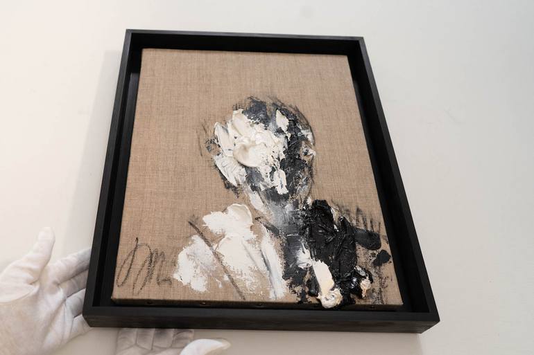 Original Abstract People Painting by Tomoya Nakano