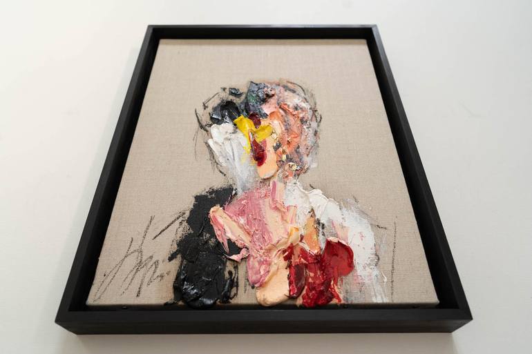 Original Abstract Portrait Painting by Tomoya Nakano