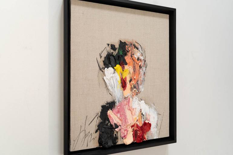 Original Abstract Portrait Painting by Tomoya Nakano