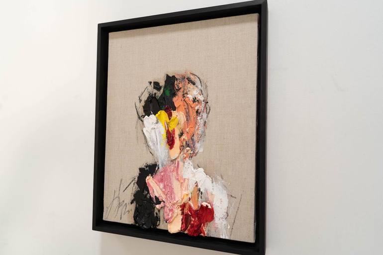 Original Abstract Portrait Painting by Tomoya Nakano