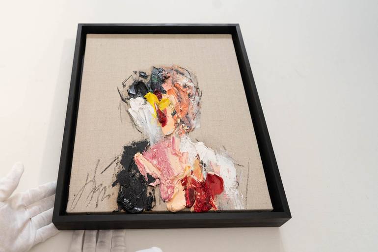 Original Abstract Portrait Painting by Tomoya Nakano