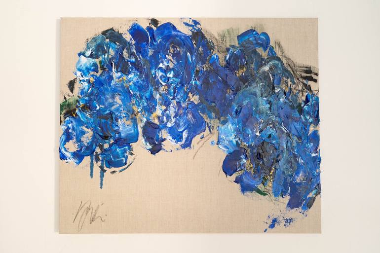 Original Abstract Floral Painting by Tomoya Nakano