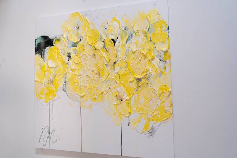 Original Abstract Floral Painting by Tomoya Nakano