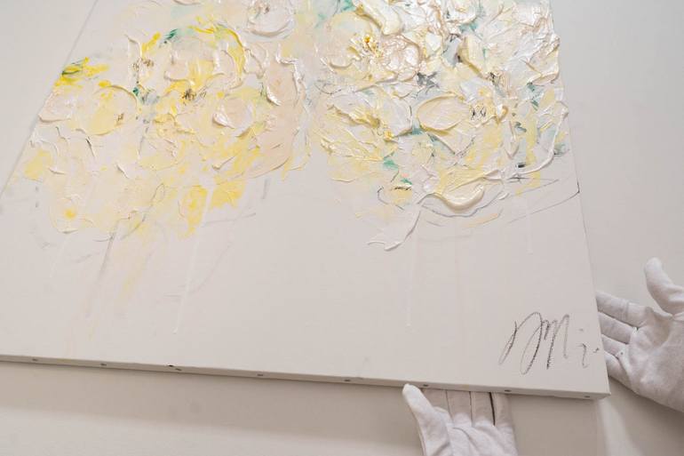 Original Abstract Floral Painting by Tomoya Nakano