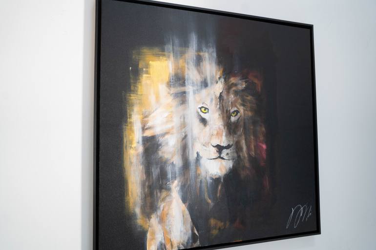 Original Abstract Animal Painting by Tomoya Nakano