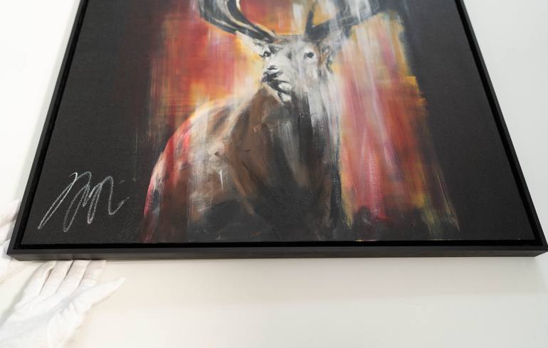 Original Abstract Animal Painting by Tomoya Nakano