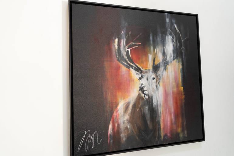 Original Abstract Animal Painting by Tomoya Nakano