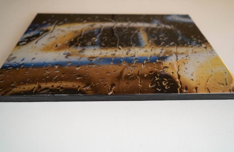 Original Abstract Car Mixed Media by Tomoya Nakano