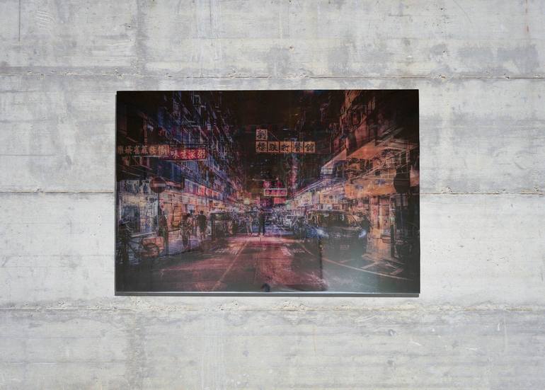 Original Abstract Cities Mixed Media by Tomoya Nakano
