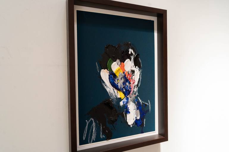 Original Abstract People Painting by Tomoya Nakano