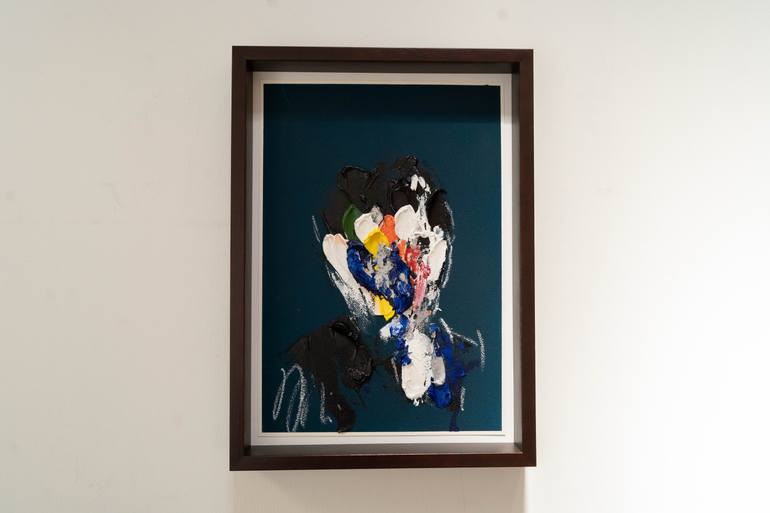 Original Abstract People Painting by Tomoya Nakano