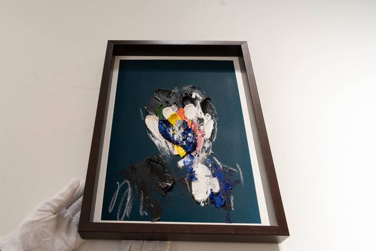 Original Abstract People Painting by Tomoya Nakano