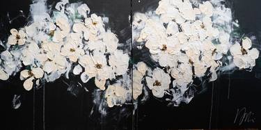 Original Abstract Floral Paintings by Tomoya Nakano