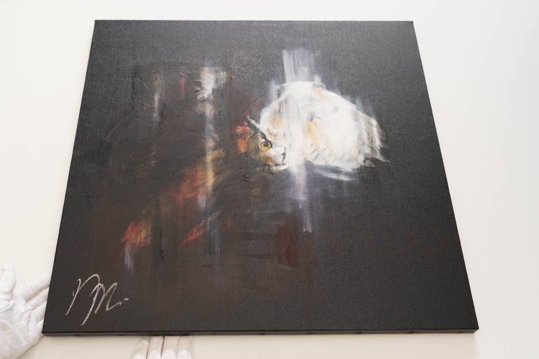 Original Abstract Animal Painting by Tomoya Nakano