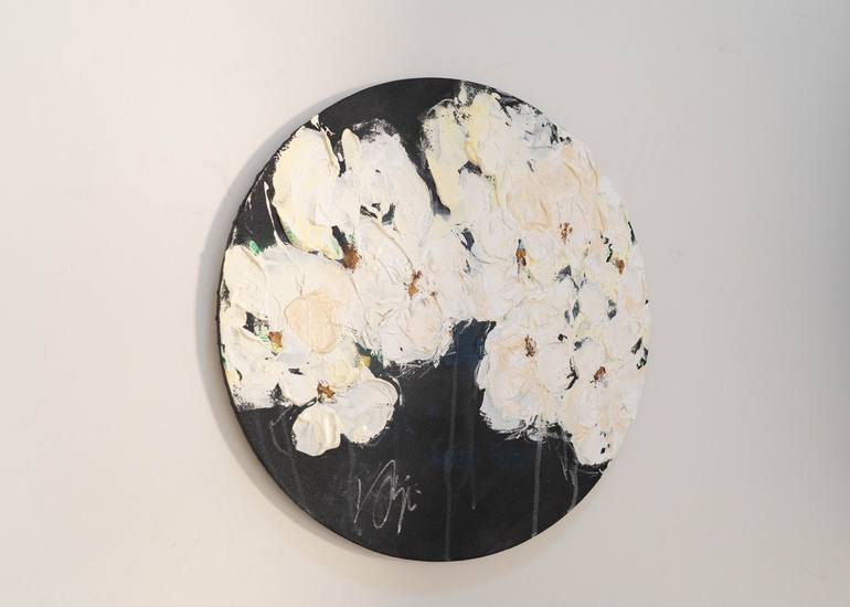 Original Abstract Floral Painting by Tomoya Nakano
