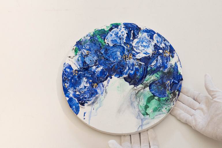 Original Abstract Floral Painting by Tomoya Nakano