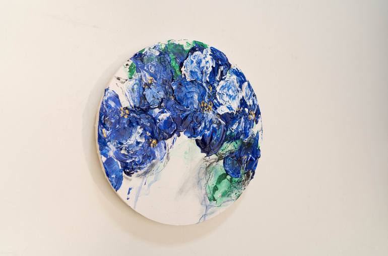 Original Abstract Floral Painting by Tomoya Nakano