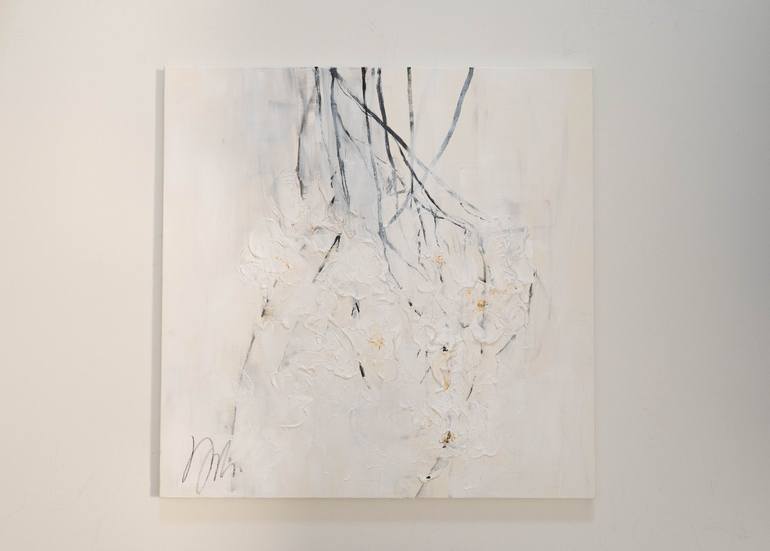 Original Abstract Floral Painting by Tomoya Nakano