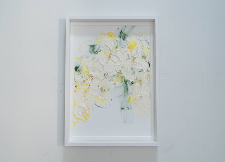 Original Abstract Floral Painting by Tomoya Nakano