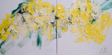 Original Abstract Floral Paintings by Tomoya Nakano