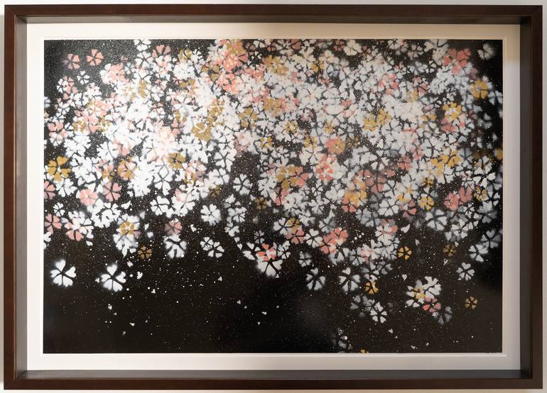 Original Abstract Floral Paintings by Tomoya Nakano