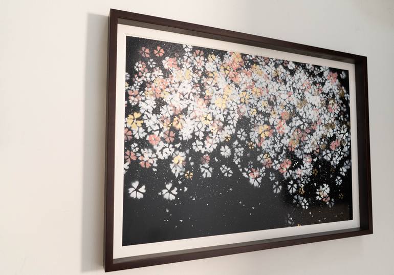 Original Abstract Floral Painting by Tomoya Nakano