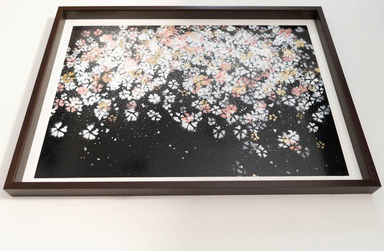 Original Abstract Floral Painting by Tomoya Nakano