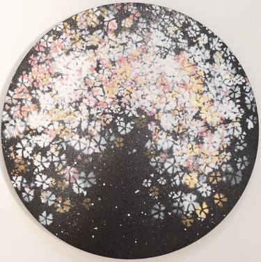 Original Abstract Floral Painting by Tomoya Nakano