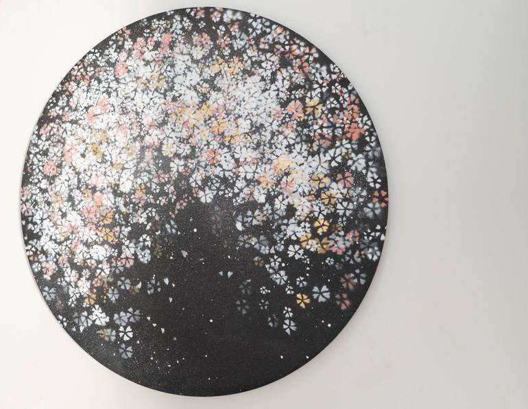Original Abstract Floral Painting by Tomoya Nakano