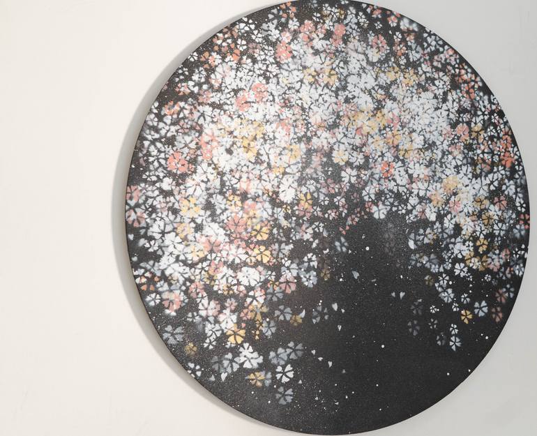 Original Abstract Floral Painting by Tomoya Nakano