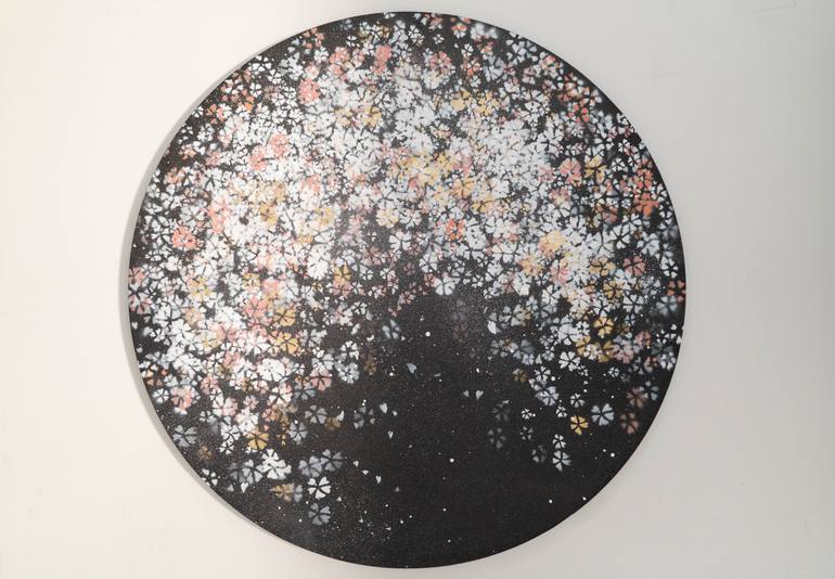 Original Abstract Floral Painting by Tomoya Nakano