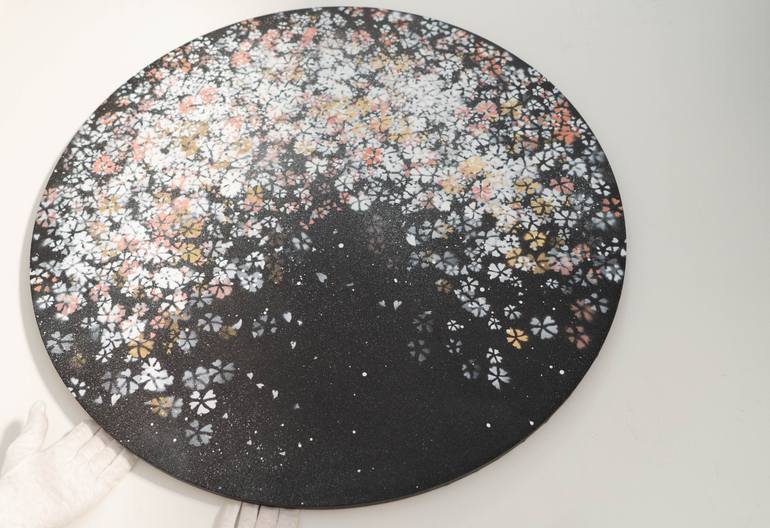 Original Abstract Floral Painting by Tomoya Nakano