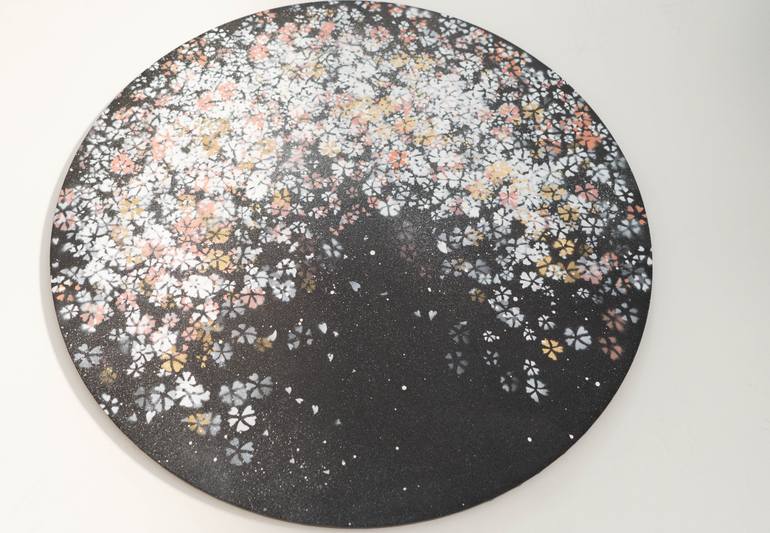 Original Abstract Floral Painting by Tomoya Nakano