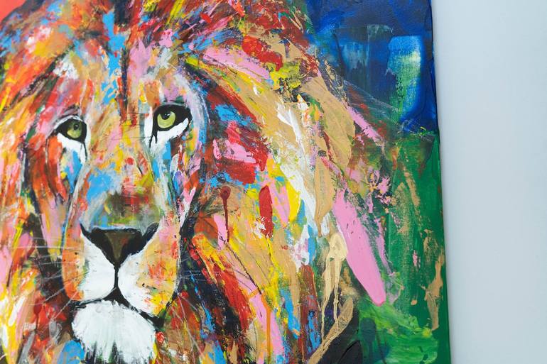 Original Abstract Animal Painting by Tomoya Nakano