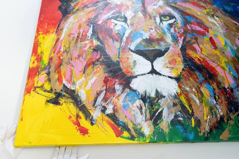 Original Abstract Animal Painting by Tomoya Nakano