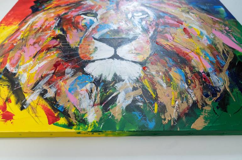 Original Abstract Animal Painting by Tomoya Nakano