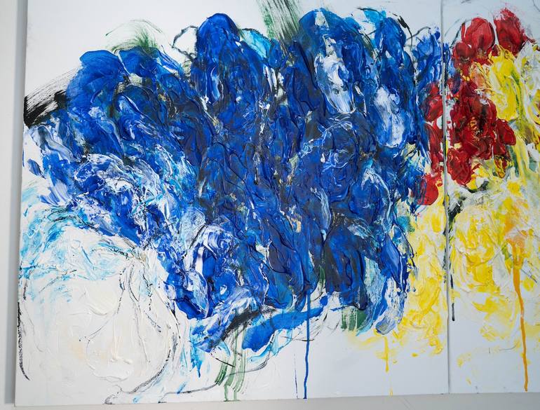 Original Abstract Floral Painting by Tomoya Nakano