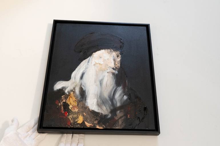Original Abstract Men Painting by Tomoya Nakano