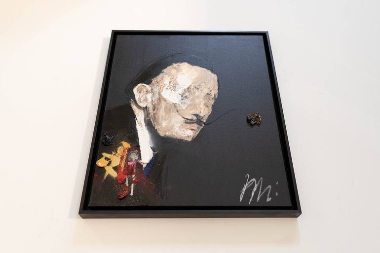 Original Abstract Men Painting by Tomoya Nakano