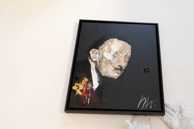 Original Abstract Men Painting by Tomoya Nakano