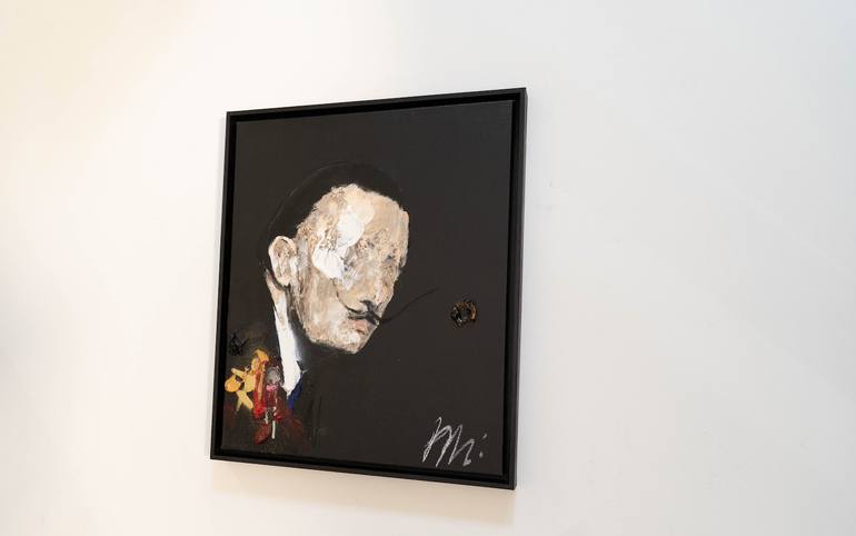 Original Abstract Men Painting by Tomoya Nakano