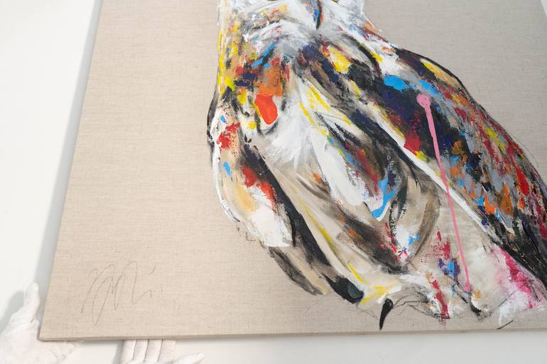Original Abstract Animal Painting by Tomoya Nakano